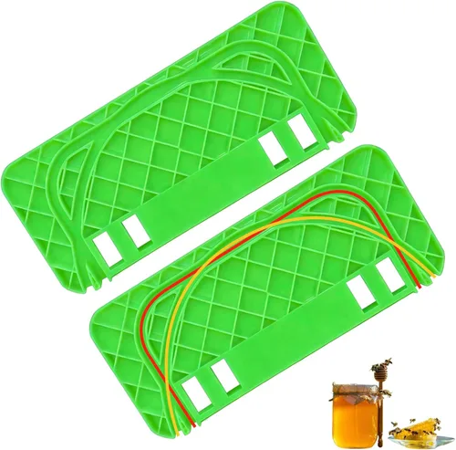 Miniatura 10 de HIMO Soporte para tanque de destapado de miel, herramienta raspadora de panal de apicultura, soporte de marco de panal amarillo, compatible