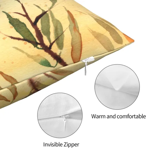 Miniatura 6 de VARUN Fundas de almohada Koi Fish Water Lily Pond Blanco Rojo Carpa Ripples Funda cuadrada para decoración del hogar, sofá, coche, dormitorio, funda