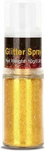 Miniatura 16 de Go Ho - Aerosol de purpurina para cabello y cuerpo, aerosol de purpurina en polvo seco azul para ropa, polvo de purpurina suelto para festivales