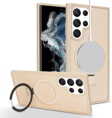 Miniatura 16 de Cavor Funda para teléfono Samsung Galaxy S22 Ultra para hombre, compatible con MagSafe, S22 Ultra con soporte, funda ultra magnética para Samsung A