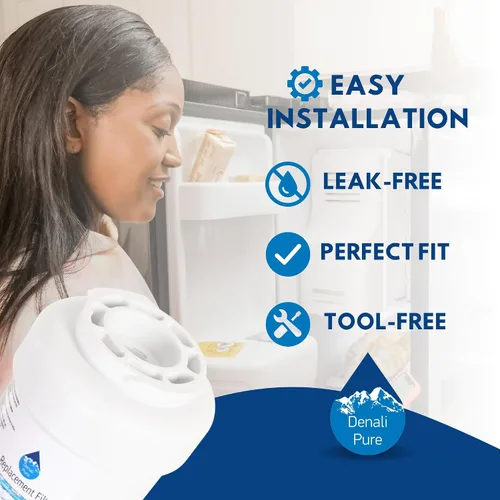Miniatura 6 de Filtro de agua de repuesto para refrigerador General Electric GSH25JSTASS - Compatible con General Electric MWF, cartucho de filtro de agua