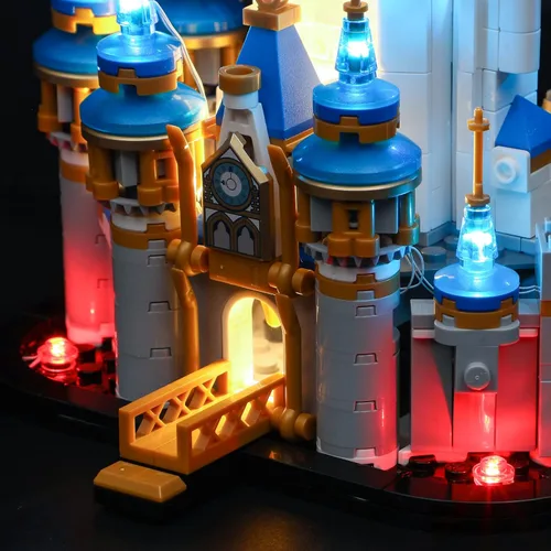 Miniatura 4 de YEABRICKS Luz LED para Lego-40478 Disney Mini Castle Building Blocks Model (Lego Set no incluido)