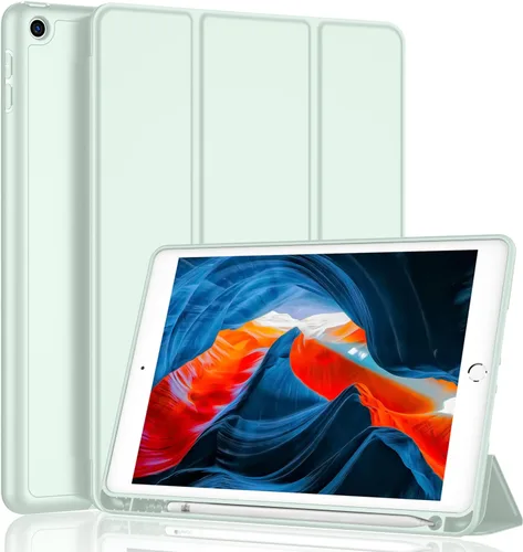 Miniatura 44 de iMieet - Funda para iPad de 9ª generación 2021/iPad de 8ª generación 2020 de 10.2 pulgadas con soporte para lápices, funda para iPad de 7ª