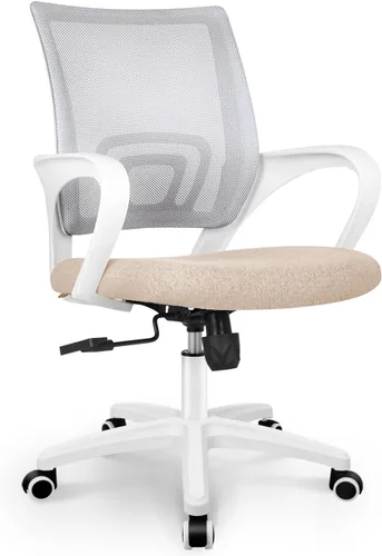 NEO CHAIR Silla de escritorio de oficina para computadora, ergonómica de malla para juegos, asiento trasero medio con cómodo soporte lumbar, altura