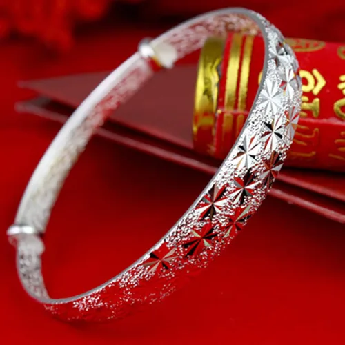 Miniatura 8 de Pulsera para mujer diseño de estrella tallada de moda para boda compromiso regalo