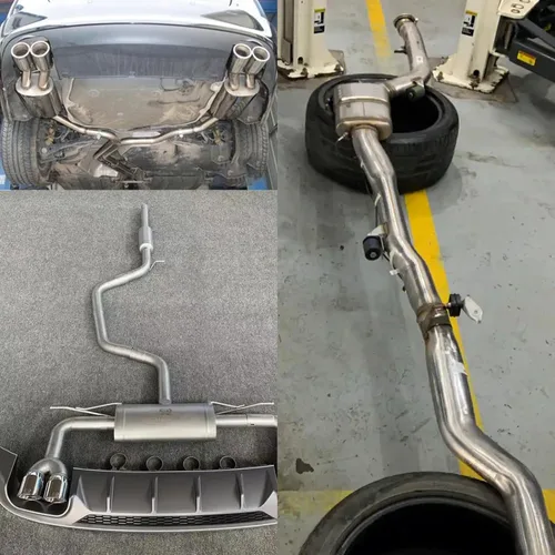 Miniatura 3 de Tubo recto de 2.5 pulgadas de acero inoxidable T304 tubería de 48 pulgadas de largo 2.5 pulgadas de diámetro exterior tubo de escape DIY, paquete