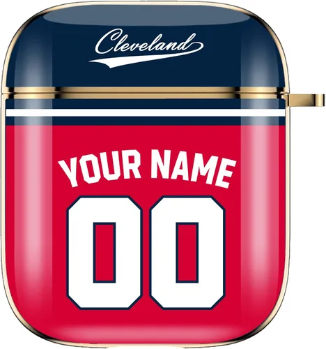 Miniatura 6 de Funda de béisbol personalizada con nombre y número para Apple AirPods de 2ª y 1ª generación, Arizona personalizada para fanáticos de los deportes