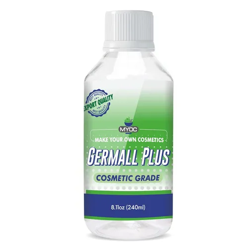 Germall Plus Conservante natural, líquido transparente, adecuado para hacer jabón, acondicionadores, lociones, cremas y más (8 onzas líquidas)