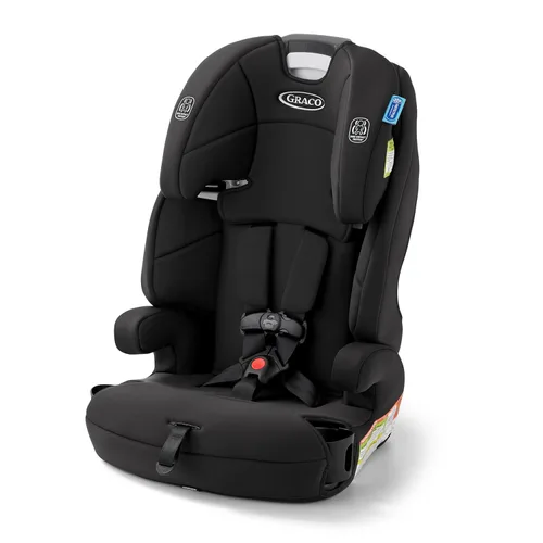Graco Tranzitions - Asiento elevador de arnés 3 en 1, asiento de automóvil orientado hacia adelante, respaldo alto, a refuerzo sin espalda, a prueba