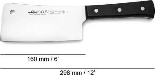 Miniatura 2 de Arcos Cuchillo de carnicero de 6 pulgadas Nitrum de acero inoxidable y hoja de 160 mm. 477 gr. Cuchillo profesional para deshuesado. Mango