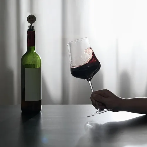 Miniatura 7 de Juego de 4 copas de vino grandes de cristal soplado a mano, copa de vino tinto de tallo alto para boda, aniversario, fiesta, regalo de Navidad