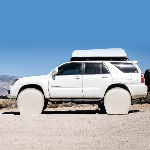 Miniatura 6 de Explore Land - Fundas para neumáticos, 2 unidades - Protector resistente para ruedas para camionetas, SUV, remolque, cámper, vehículos recreativos