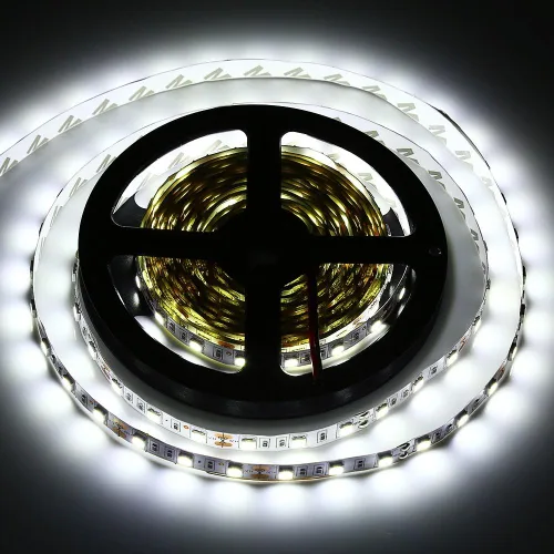 Miniatura 9 de Tira de luces LED impermeable verde, 16 pies/5 m SMD5050 300 LEDs DC12V cinta LED flexible y cortable (sin adaptador/enchufe de 12V)