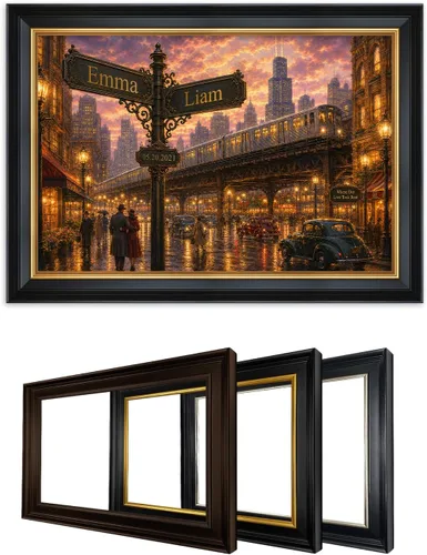 Miniatura 34 de IPIC - Personalized Framed Canvas with Custom Street Sign in Boston Personalized Street Signs with Names, Custom Canvas Print, Boston Sunset