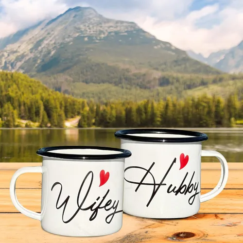 Miniatura 4 de Mr and Mrs - Juego de tazas de café, tazas de pareja, para él y ella, juego de tazas de café Mr and Mrs para él y ella, tazas para él y ella, tazas