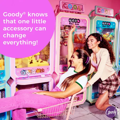 Miniatura 6 de Goody Kids Nostalgia Scrunchies - 3 unidades, rosa surtido - Accesorios para el cabello sin dolor para hombres, mujeres, niños y niñas para peinar