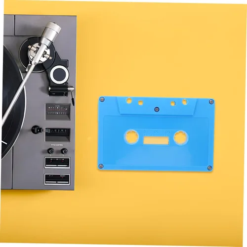 Miniatura 6 de Decoración de música retro, 2 unidades, caja de cinta de casete en blanco para decoración de sala de música, suministros de fiesta de cinta