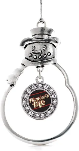 Miniatura 121 de Inspired Silver - Roller Queen - Adorno de Navidad plateado - Adorno circular para árbol de Navidad con circonita cúbica - Decoración colgante