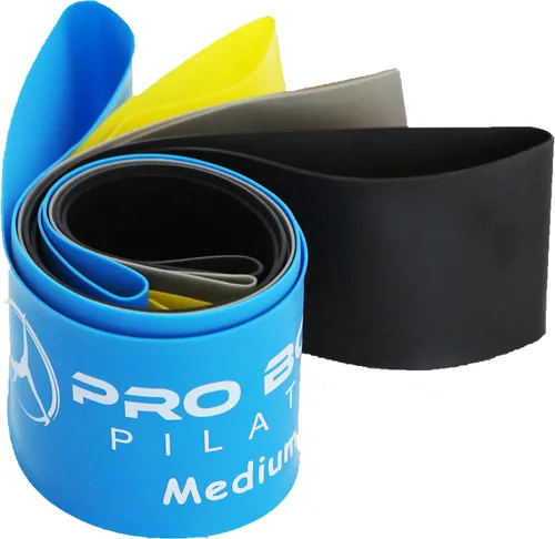 Miniatura 8 de ProBody Pilates Bandas de resistencia de bucle para entrenamiento, juego de 5 bandas de ejercicio de resistencia, bandas de entrenamiento