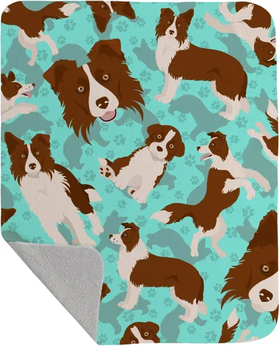 Miniatura 12 de Caroline's Treasures MLM1042LQB Airedale Terrier - Manta acolchada de 50 x 60 pulgadas, diseño de ilustraciones para cama, sofá, suave y ligera