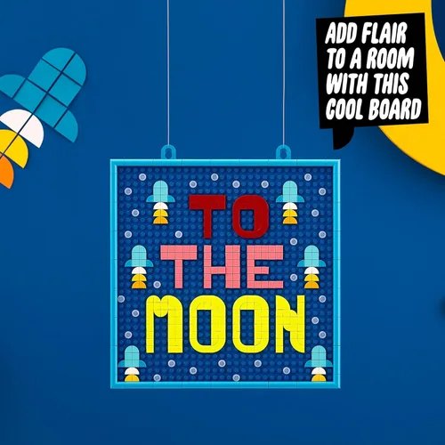 Miniatura 4 de LEGO DOTS - Tablero de mensajes grande 41952 Kit de decoración de manualidades; un lienzo personalizable diseñado para niños de 8 años en adelante