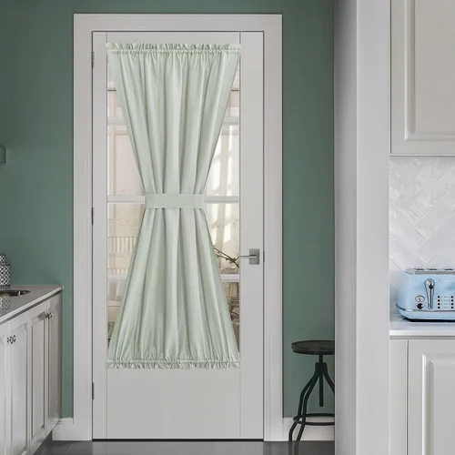 Miniatura 9 de NICETOWN - Cortinas transparentes para puerta de ventana, tratamiento de ventana lateral para puertas estrechas de vidrio/cocina/puerta delantera