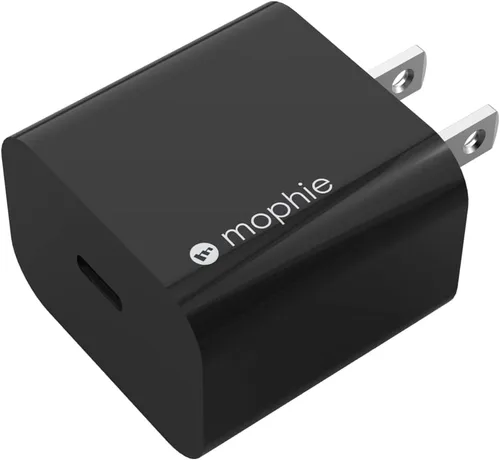 Mophie Cargador de pared USB-C PD - Cargador de pared USB-C PD de 20 W - Negro