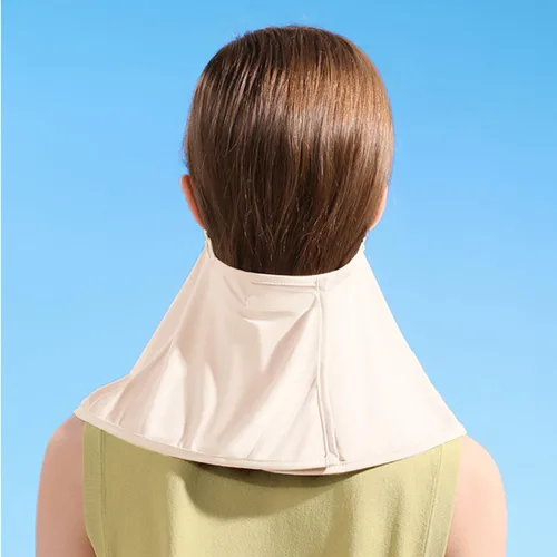 Miniatura 6 de Máscara facial de protección solar UPF 50+, polaina de cuello de seda de hielo, cubierta facial reutilizable UV, máscara refrescante transpirable