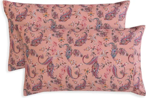 Miniatura 9 de Elegant Comfort Juego de 2 fundas de almohada estampadas con patrón de microfibra de calidad egipcia de 1500 hilos, diseño clásico, tejido suave