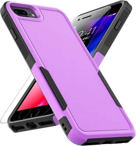 Miniatura 11 de MDCN Funda para iPhone 8 Plus, iPhone 7 Plus: funda protectora de doble capa resistente para teléfono celular, a prueba de golpes, resistente