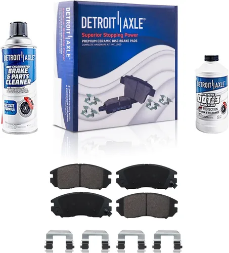 Miniatura 37 de Detroit Axle - Pastillas de Freno para Nissan Altima Sentra 350Z Juke INFINITI G35, Pastillas de Freno Cerámica Delanteras y Traseras Reemplazo
