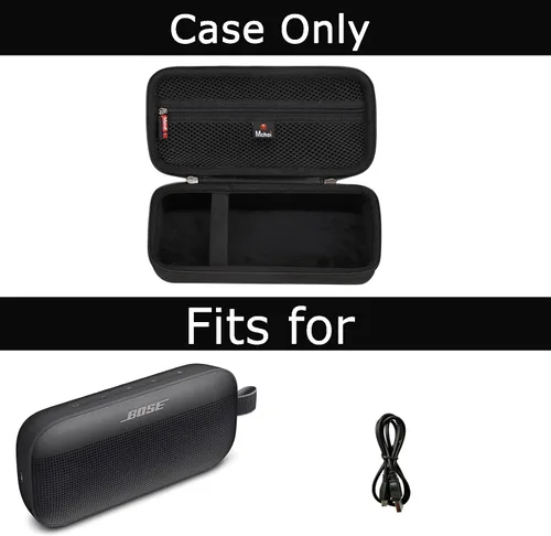 Miniatura 7 de Funda de viaje rígida de repuesto para Bose SoundLink Flex 2ª generación/Bose SoundLink Flex Altavoz portátil Bluetooth Bose SoundLink Flex, negro