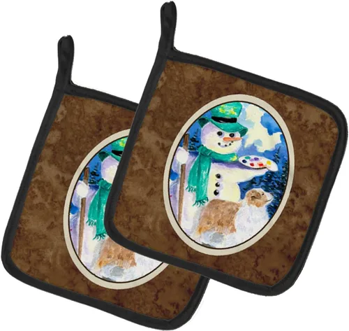 Miniatura 110 de Caroline's Treasures SS8617PTHD - Juego de soportes para ollas de cocina resistentes al calor, almohadillas calientes para horno para cocinar, Husky