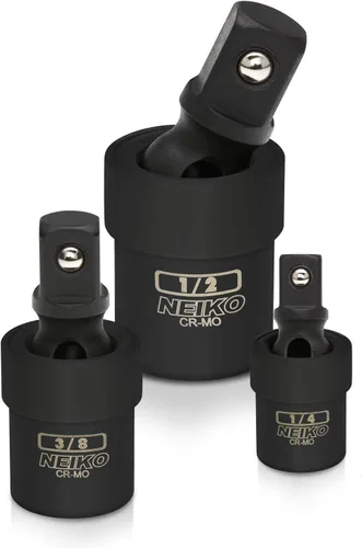 Miniatura 13 de Neiko 30249A - Juego de adaptadores y reductores de impacto, acero cromado, vanadio Juego de 5 piezas para conversiones de controladores de impacto