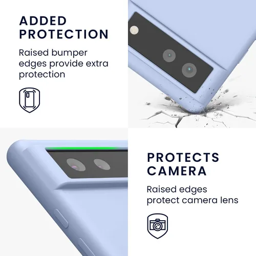 Miniatura 451 de kwmobile Funda Compatible con Google Pixel 6 Pro - Funda de teléfono de silicona TPU con acabado suave - Azul Arrecife
