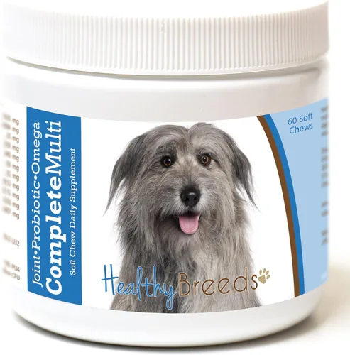 Miniatura 65 de Healthy Breeds Pug todo en uno multivitamínico suave masticable 60