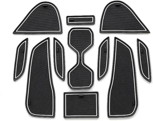 Miniatura 22 de Great-luck Accesorios para el interior del automóvil, tapete de almacenamiento para puerta, tapete para portavasos, tapete antideslizante a prueba
