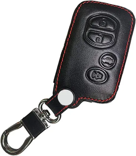 Funda de llave inteligente de cuero para llavero remoto, entrada sin llave, para Toyota Avalon Camry Corolla Highlander Prius RAV4 Venza HYQ14ACX