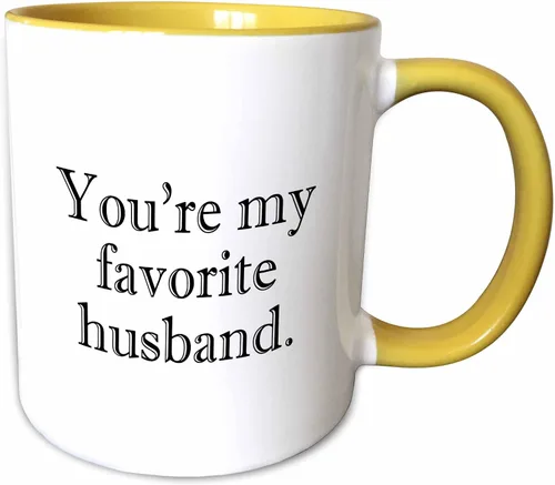 Miniatura 12 de 3dRose Youre my favorite husband. 11oz Two-Tone Black Mug