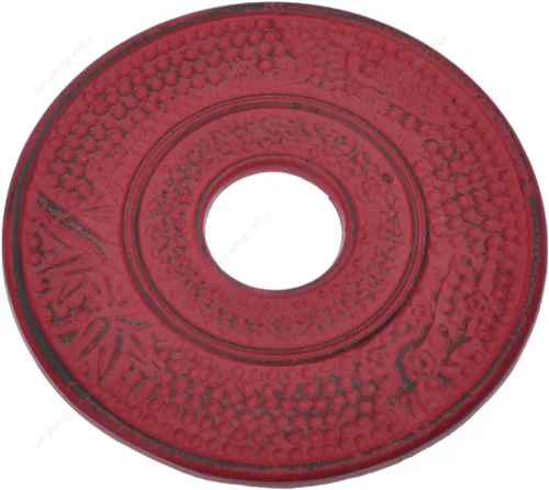 Miniatura 3 de M.V. Trading T7021GN - Salvamanteles de hierro fundido con diseño de bambú, 5½ pulgadas, color verde