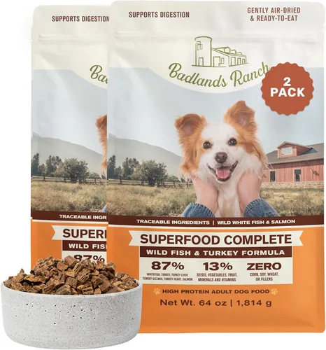 Miniatura 18 de BADLANDS RANCH by Katherine Heigl- Superalimento completo para perros adultos, secado al aire, alto en proteínas, sin relleno, nutrición