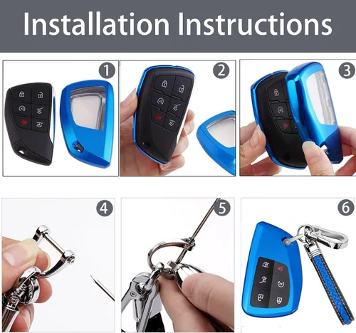 Miniatura 8 de YaSeim Funda para llavero, protector de llave de coche de TPU suave de protección completa