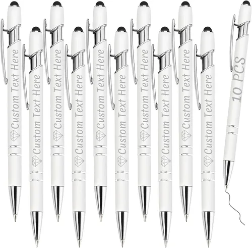 Miniatura 41 de Bolígrafos personalizados con grabado de nombre personalizado, bolígrafos de punta de lápiz con punta de lápiz personalizada, bolígrafos de Azul