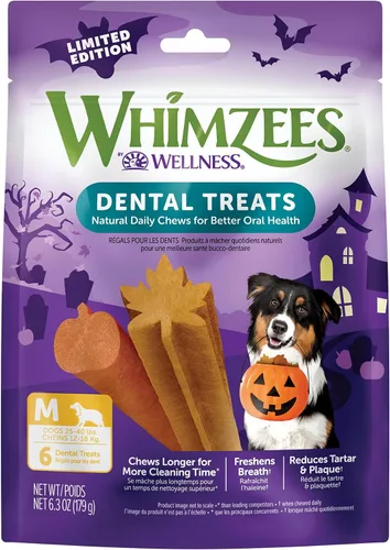 Miniatura 14 de Whimzees Wellness Stix Golosinas dentales para perros, masticables naturales, barra de gran tamaño, (7 unidades)