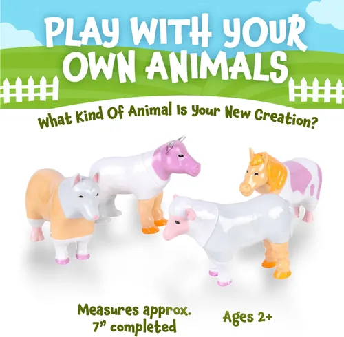 Miniatura 5 de POPULAR PLAYTHINGS Animales magnéticos para niños pequeños de 1 a 3 años, mezcla o combina juguetes de animales, juego de 4 regalos para niños