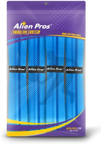 Miniatura 11 de ALIEN PROS Pickleball Overgrip (paquete de 4) con crestas para un mejor control de agarre, cinta de agarre de pickleball precortada y seca al tacto
