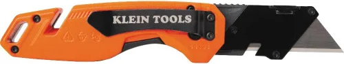 Miniatura 2 de Klein Tools 44303 FLICKBLADE Cuchillo utilitario plegable con almacenamiento de cuchillas, cuchillo utilitario con 5 cuchillas, compacto con botón