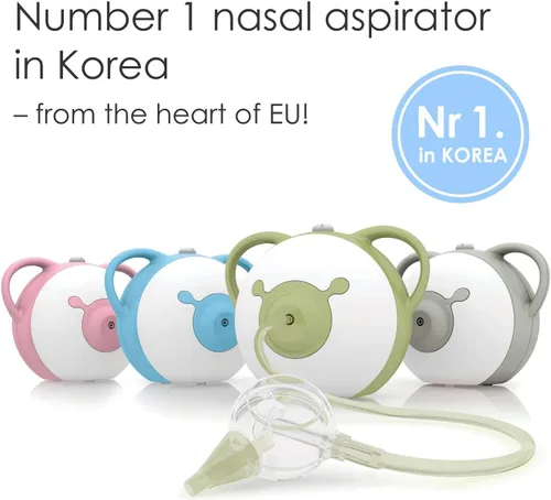 Miniatura 2 de Nosiboo Pro Aspirador Nasal para Bebés Succionador Eléctrico de Nariz Fabricado en la UE Potencia de Succión Ajustable Calidad Premium Rosa