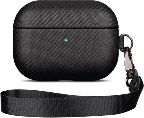 Miniatura 11 de Lopie Serie Hecha a Mano Funda de Cuero para AirPods Pro con Llavero, Completamente Envuelta con Cuero de Grano Completo Funda Protectora