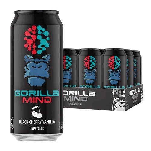 Miniatura 11 de Gorilla Mind Bebida energética Energía inigualable · Enfoque amplificado N-acetil-L-tirosina, alfa-GPC, 200 mg de cafeína, uridina, azafrán 0